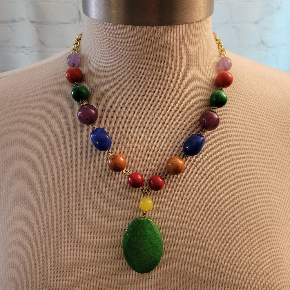 Catherines Beaded Multicolored Necklace